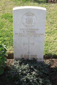 Ismailia War Memorial Cemetery - Pardoe, Albert